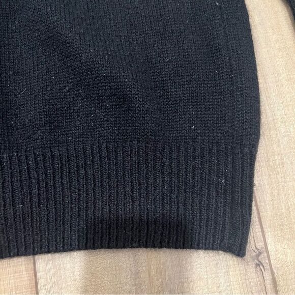 Worthington Vintage Black Silk/Angora/Lambswool Blend V-Neck Cardigan Sweater L - Picture 11 of 11